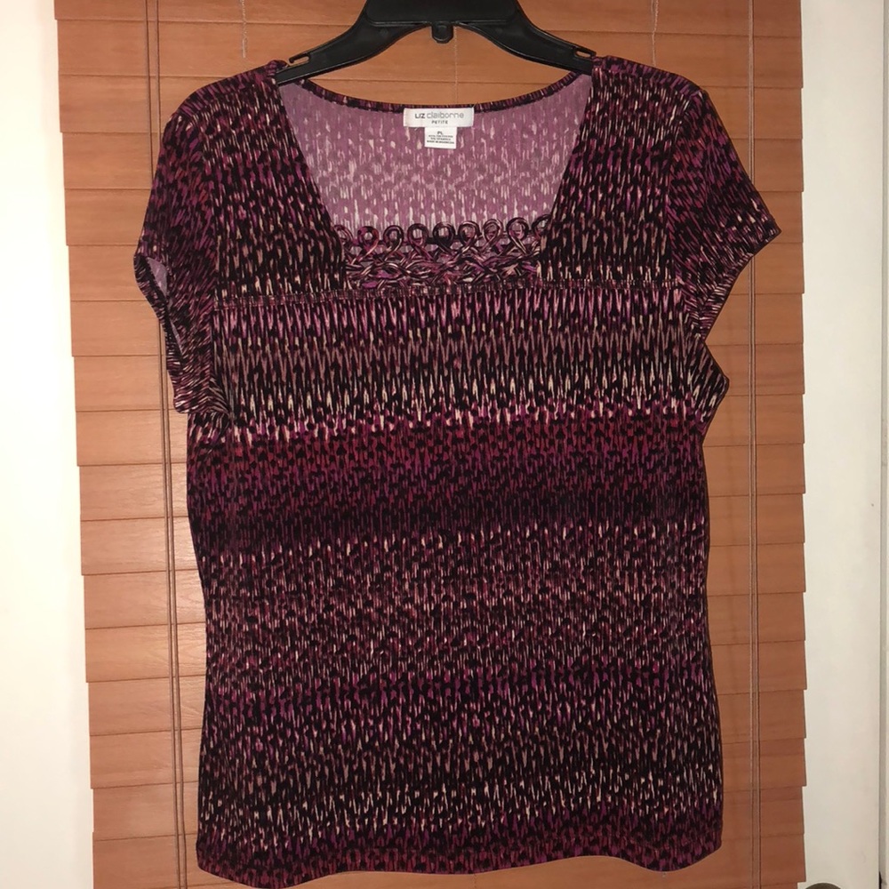 Liz Claiborne short sleeve top size PL